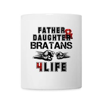 Father and daughter Bratan's gift for life - Mug - white - Front