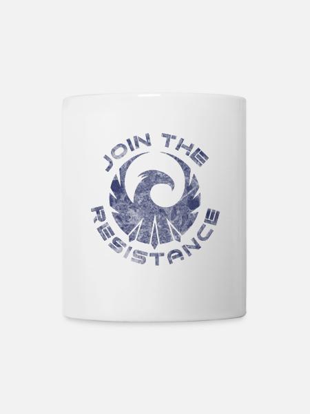 P.R.I.M Join the resistance marmor - Tasse - Weiß
