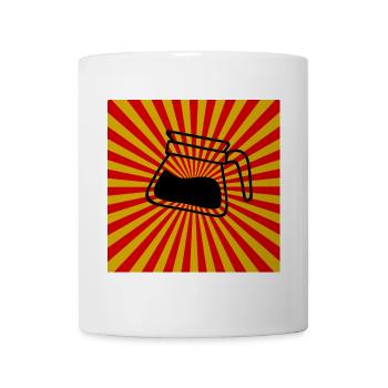 Sunburst Coffee red yellow-Sunrise Coffee - Mug - white - Front