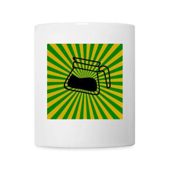 Sunburst Coffee green yellow-Sunrise Coffee - Mug - white - Front