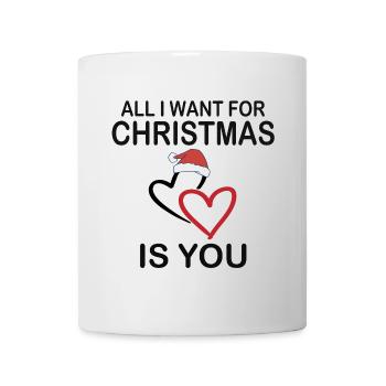 All I want for christmas is you t-shirt - Tasse - Weiß - Vorne
