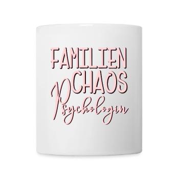 Familien Chaos Psychologin - MAMA - OMA - Tasse - Weiß - Vorne
