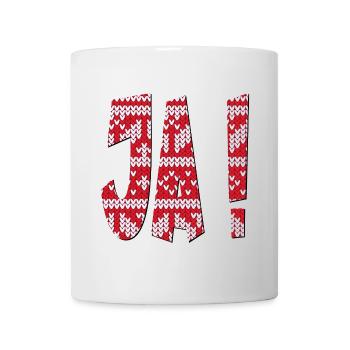 JA SPRÜCHE - POSITIVE ANTWORT - ZUSTIMMEN - Tasse - Weiß - Vorne