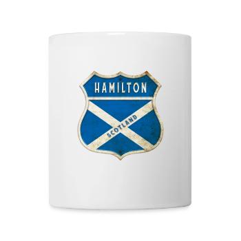 Drapeaux de l'Écosse Hamilton - Mug blanc - blanc - Devant