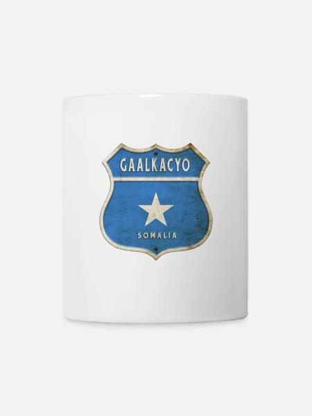 Gaalkacyo Somalia Wappen Flaggen Design - Tasse - Weiß