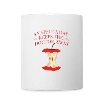 An apple a day keeps the doctor away - Tasse - Weiß - Vorne