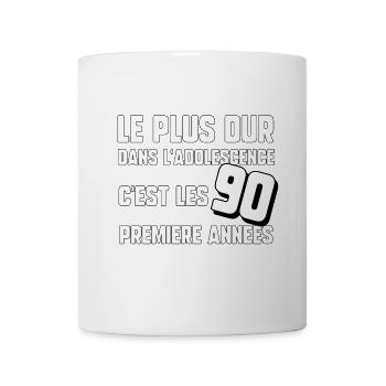 90 ans - Mug blanc - blanc - Devant