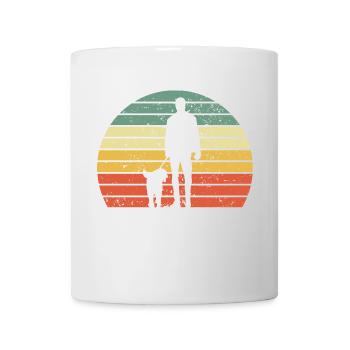 Der mit dem Hund geht - Gassi gehen - Tasse - Weiß - Vorne
