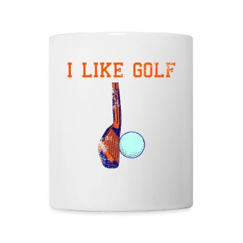 Ich liebe Golf - Tasse - Weiß - Vorne