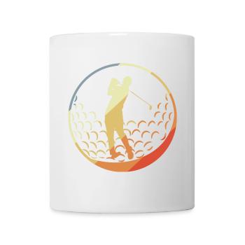 Golfspieler - Tasse - Weiß - Vorne