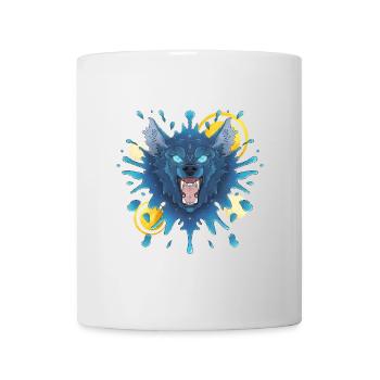 Blue Ink Spirits - Evil Growling Ink Wolf - Tasse - Weiß - Vorne