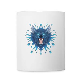 Blue Ink Spirits - Big Bad Blue Wolf Growls - Tasse - Weiß - Vorne