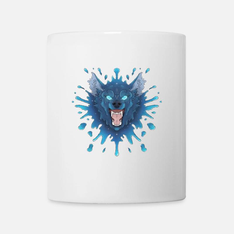 Blue Ink Spirits - Big Bad Blue Wolf Growls - Tasse - Weiß
