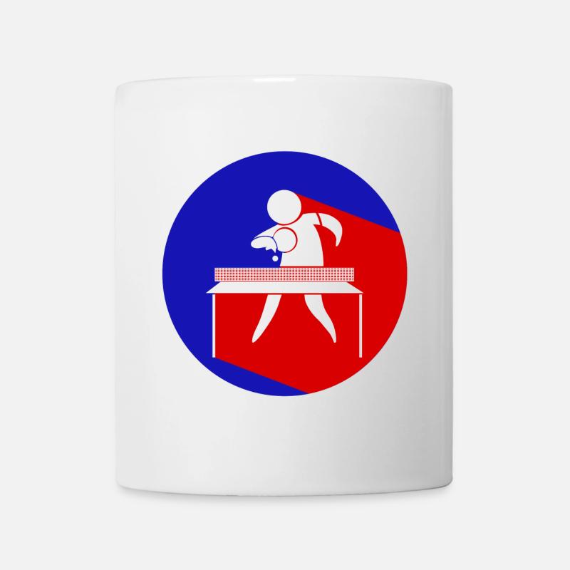 ping-pong, jouer au ping-pong - Mug blanc - blanc