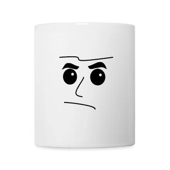 Night Eye Silhouette Minimal - Mug - white - Front