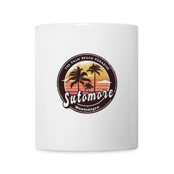 Sutomore Montenegro Strand Design - Tasse - Weiß - Vorne