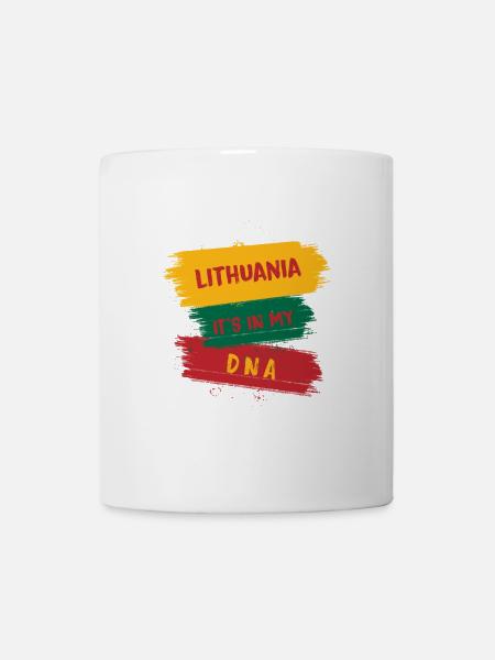 La Lituanie est inscrite dans mon ADN - Mug blanc - blanc