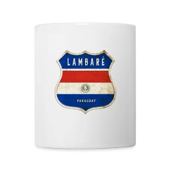 Lambaré Paraguay coat of arms flag design - Mug - white - Front