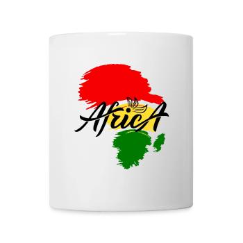 Portrait afro africain Pop Art - Mug blanc - blanc - Devant