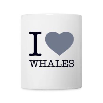 I LOVE WHALES - Tasse - Weiß - Vorne