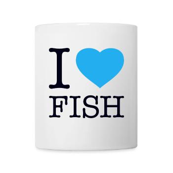 I LOVE FISH - Mug - white - Front