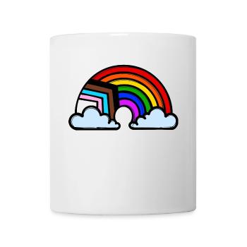 Lgbt Homo Regenbogen Gleichberechtigung Beziehung - Tasse - Weiß - Vorne