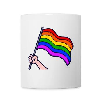 Rainbow Flag Lgbt Homosexual Sexuality - Mug - white - Front