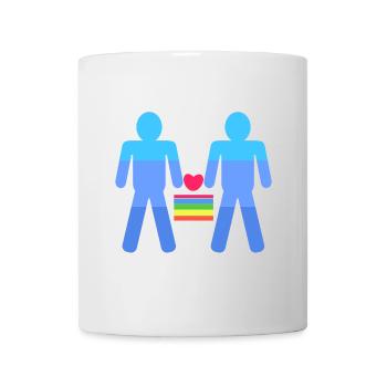Gleichgeschlechtliche Partnerschaft Herz Lgbt - Tasse - Weiß - Vorne