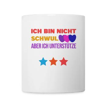 Gleichberechtigung Statement Lgbt Sexualität Herz - Tasse - Weiß - Vorne