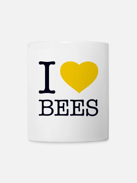 I LOVE BEES Bienen - Mug - white
