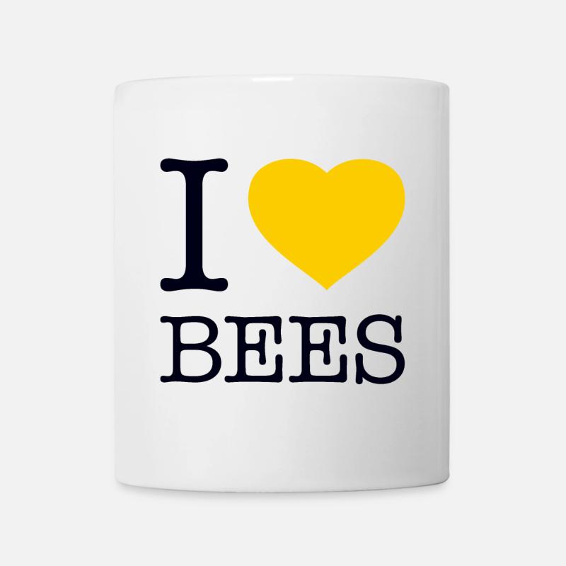 I LOVE BEES Bienen - Tasse - Weiß