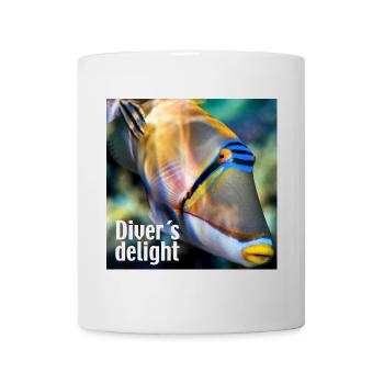 Le délice du plongeur – la joie du plongeur - Mug blanc - blanc - Devant