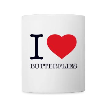 I LOVE BUTTERFLIES - Tasse - Weiß - Vorne