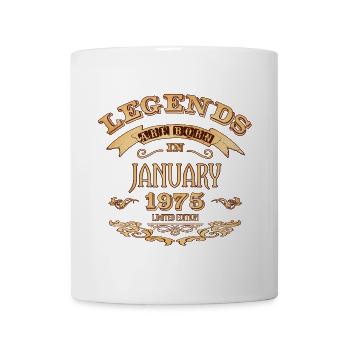 Legends are born in January 1975 - Mug - white - Front