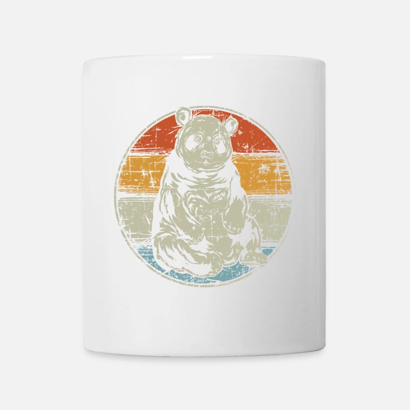 Vintage Panda - Tasse - Weiß
