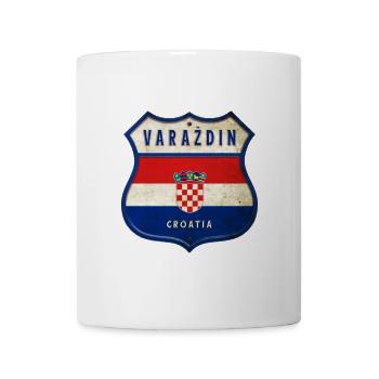Varaždin Croatia flag coat of arms design - Mug - white - Front