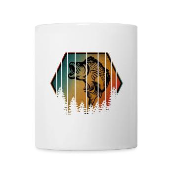 VINTAGE ANGELN - Tasse - Weiß - Vorne