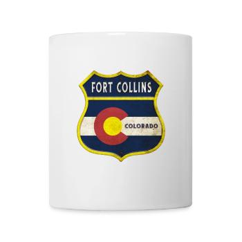 Fort Collins Colorado Wappen Design - Tasse - Weiß - Vorne