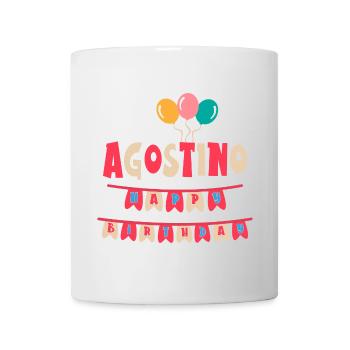 T-shirt Augustine joyeux anniversaire joyeux anniversaire - Mug blanc - blanc - Devant