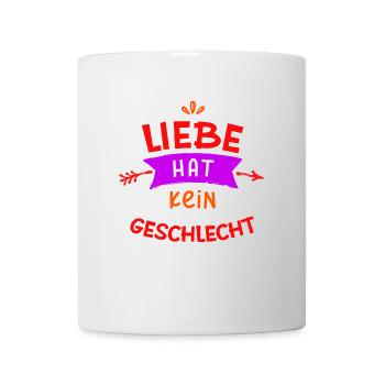 Lgbt Liebe Beziehung Statement Bisexuell Homo - Tasse - Weiß - Vorne