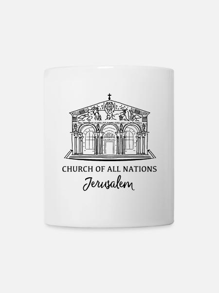 Jerusalem, Israel, Kirche aller Nationen - Tasse - Weiß