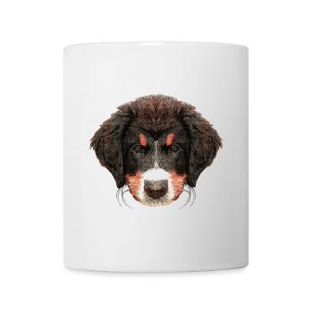 hundebaby t-shirts, Berner senner welpe - Tasse - Weiß - Vorne