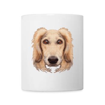 schöne hündchen prints, saluki - Tasse - Weiß - Vorne