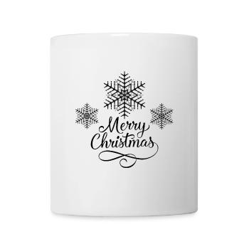 flocon de neige Joyeux Noël - Mug blanc - blanc - Devant