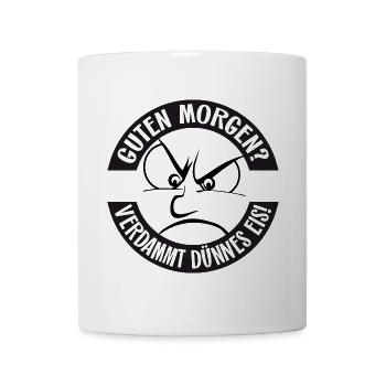 Morgenmuffel - Kaffee zum Start - Guten Morgen - Tasse - Weiß - Vorne
