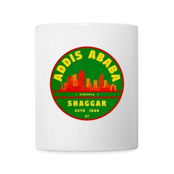 Addis Ababa Emblem City Silhouette 1886 - Mug - white - Front