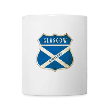 Design du drapeau de Glasgow, Écosse - Mug blanc - blanc - Devant