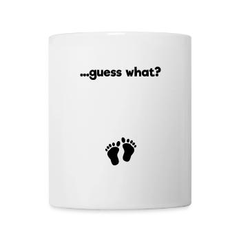 Déclaration de grossesse de bébé - Mug blanc - blanc - Devant