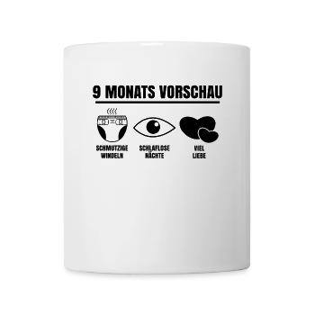 Herz Baby Schwanger Statement Geburt Familienglück - Tasse - Weiß - Vorne
