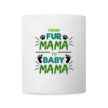 Déclaration de maman de bébé enceinte pieds de bébé parents - Mug blanc - blanc - Devant
